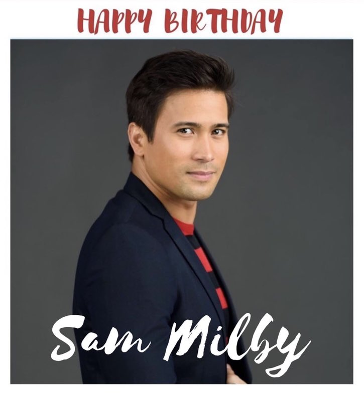 Manaygiesam's tweet photo. Happiest birthday to our one & only handSAM @samuelmilby ! Stay happy, healthy and God bless you always ! We ❤️ you Sam ! 😘 P.S. paramdam ka naman 😁 https://t.co/tJTCs6jXWq