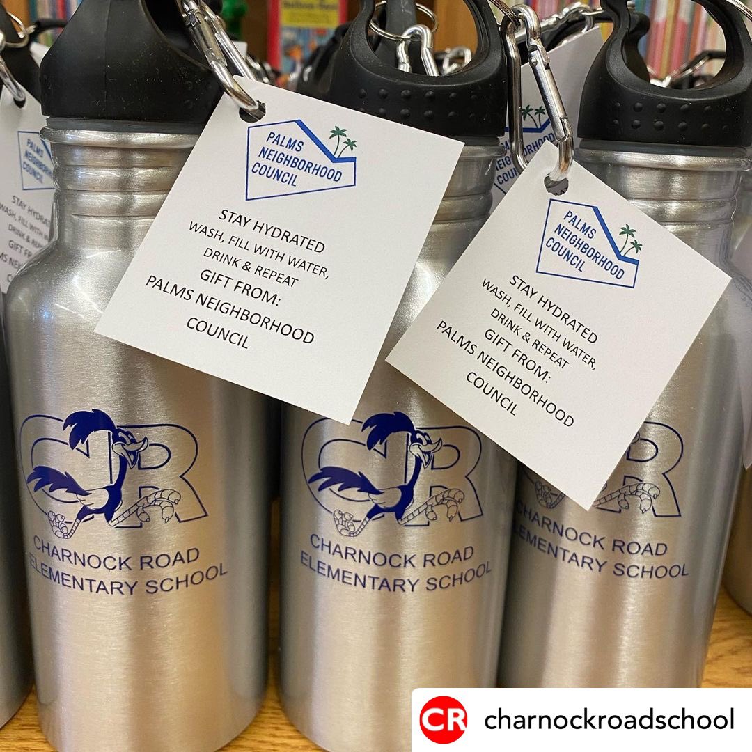 PalmsNC's tweet photo. Weโre so excited to have been able to provide water bottles to students in Palms whoโve returned to school for in-person instruction. ๐ด
Schools needed support because drinking fountains are unavailable to students at this time due to the COVID-19 pandemic.
#PalmsPride #PalmsNC https://t.co/aWkg21zL9t