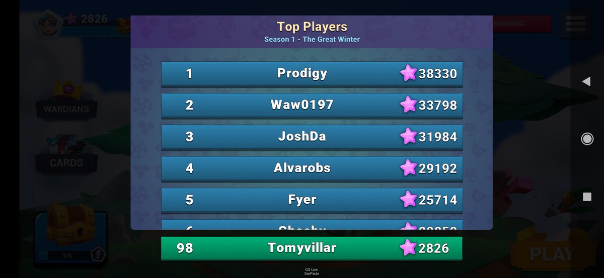 Por fin dentro del Top 100 de este gran juego <a href="/PlayWardians/">Wardians</a>