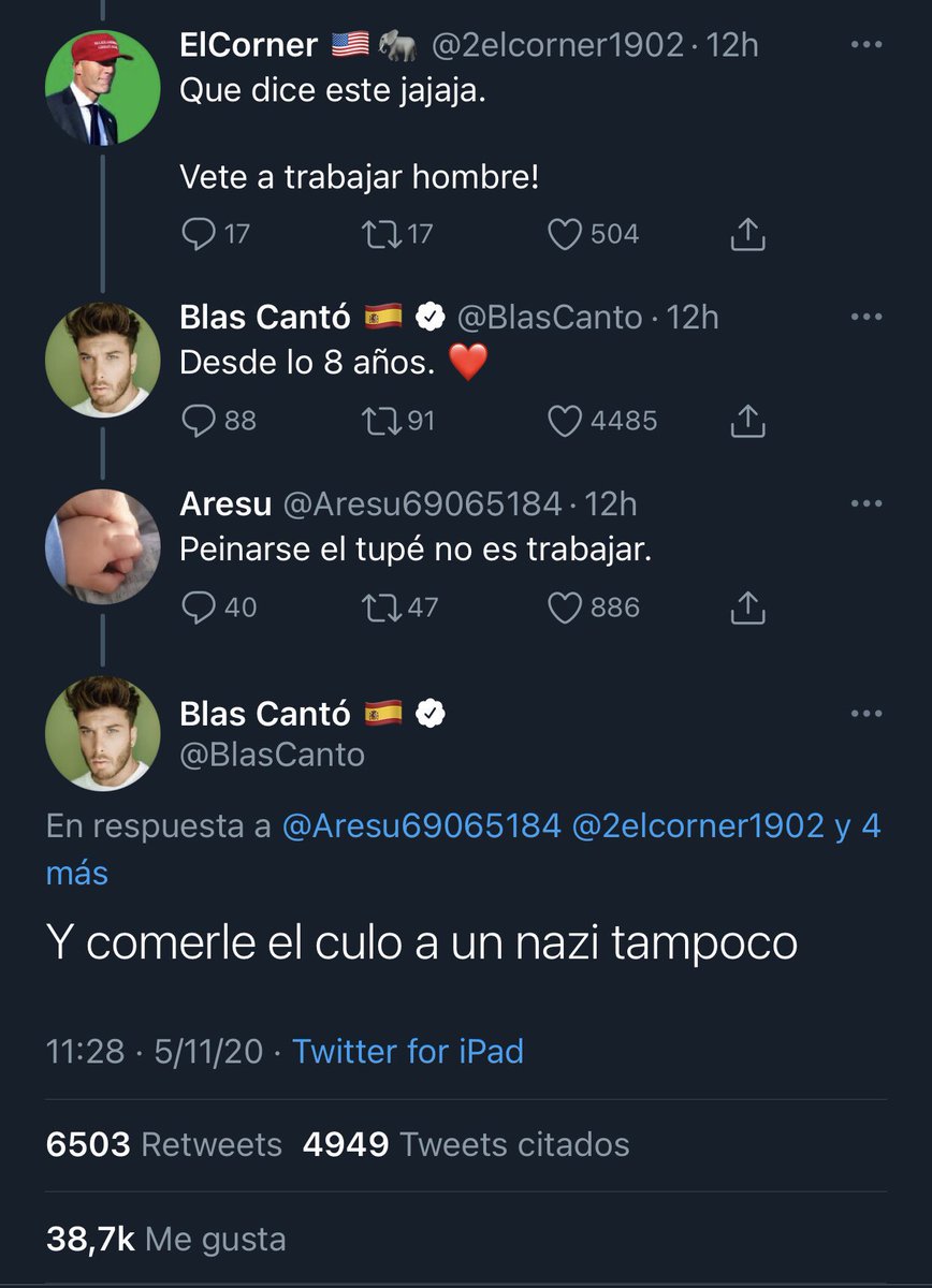 Blas Cantó ya ganó este día. Respect.

#Eurovisión