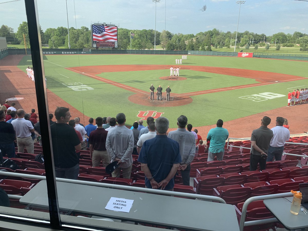 tombrewsports's tweet photo. Back at The Bart for Indiana-Nebraska for the final time this season. McCade Brown pitching for Indiana, so there are about 40 scouts here. #iubase @Husker_Baseball @B1Gbaseball https://t.co/KqDYYNdXap