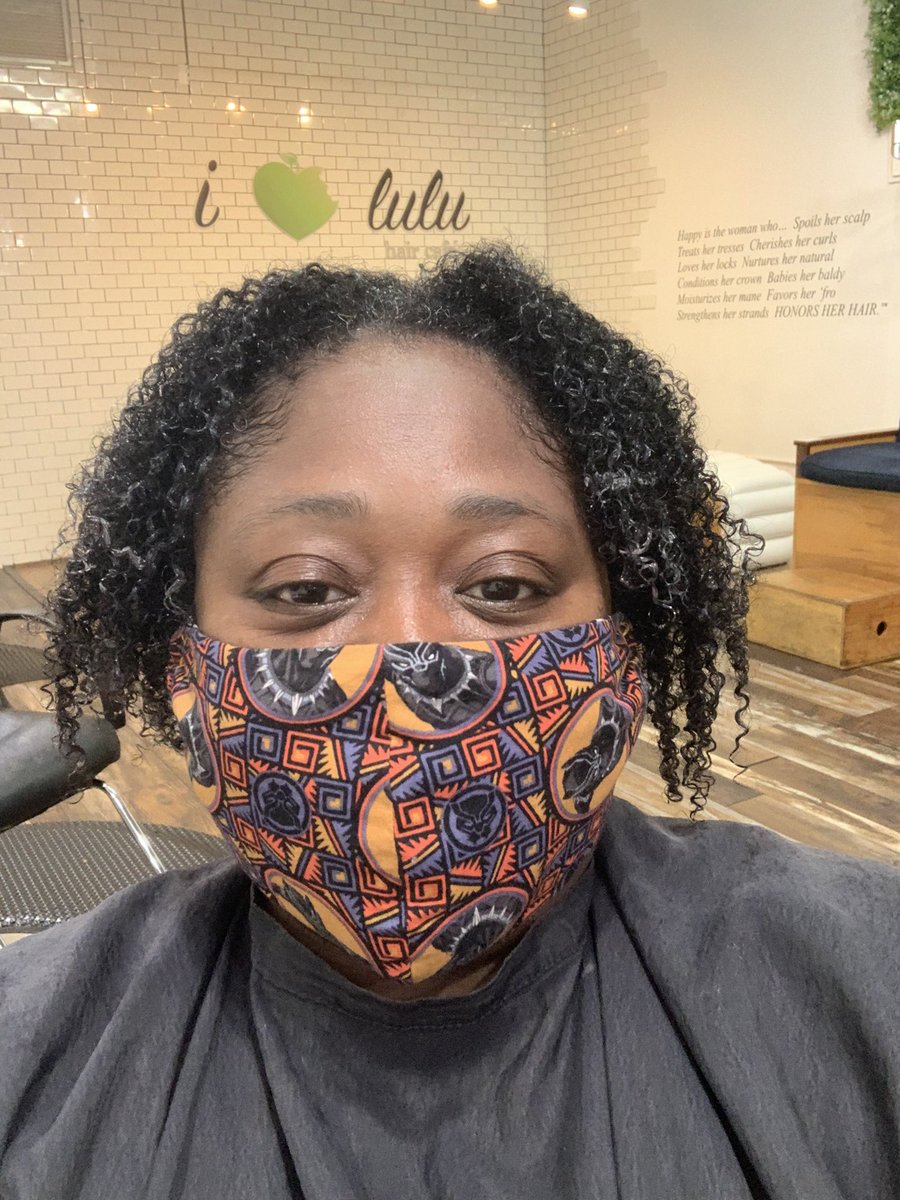 cherry_LA's tweet photo. so happy to snag a last minute appointment w/ Tatiana @iloveluluhair hair trim, hair pampering & deep conditioning #Ilovelulu #MidWilsire #BlackBeauty #NaturalHair #LosAngeles #kinkycurlyhair #curlyhair #kinkytexture #blackowned #blackownedbusiness #selfcare #covidsafety https://t.co/bqS1kwPpDt