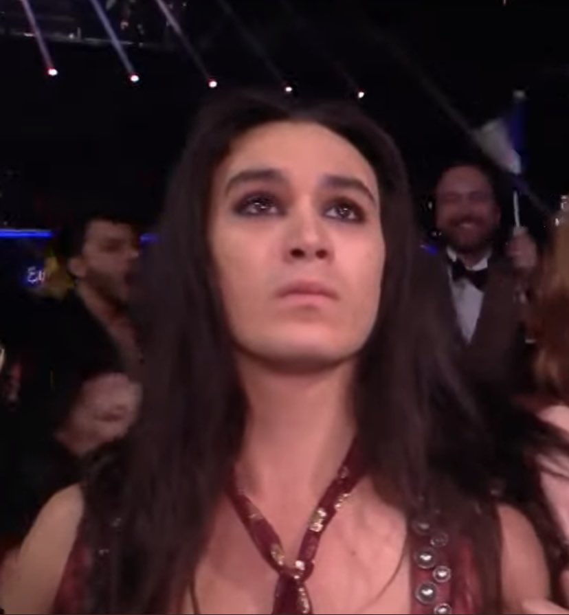 The Italian drummer having a main character moment after winning #Eurovision 😂😂