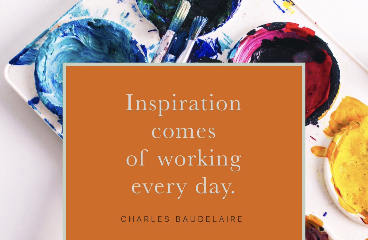 impatrickdailey's tweet photo. "That’s how you get inspiration to find you working. You keep working at your craft until it finds you. You work and work and work. That’s why they keep finding paintings hiding under other paintings. Cover up your last attempt and practice again."
Check this out!
#inspiration https://t.co/l1zxTAs5hz