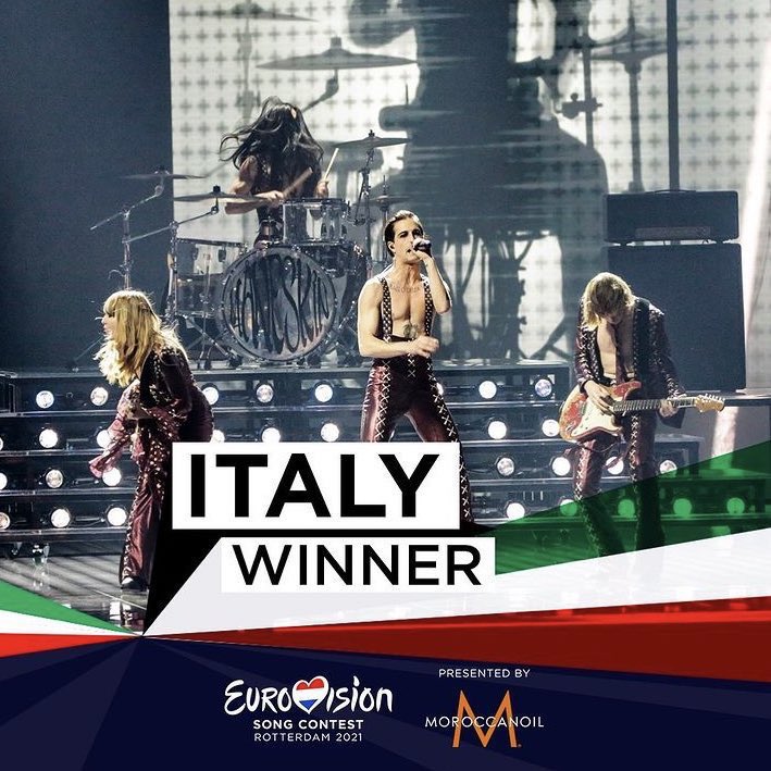 Dalle strade di Roma 
Al palco di X factor 
Al palco del l’Ariston 
Vincere Sanremo 
Al palco dell’Eurovision
Vincerlo.

SIGNORE E SIGNORI I MANESKIN #Eurovision