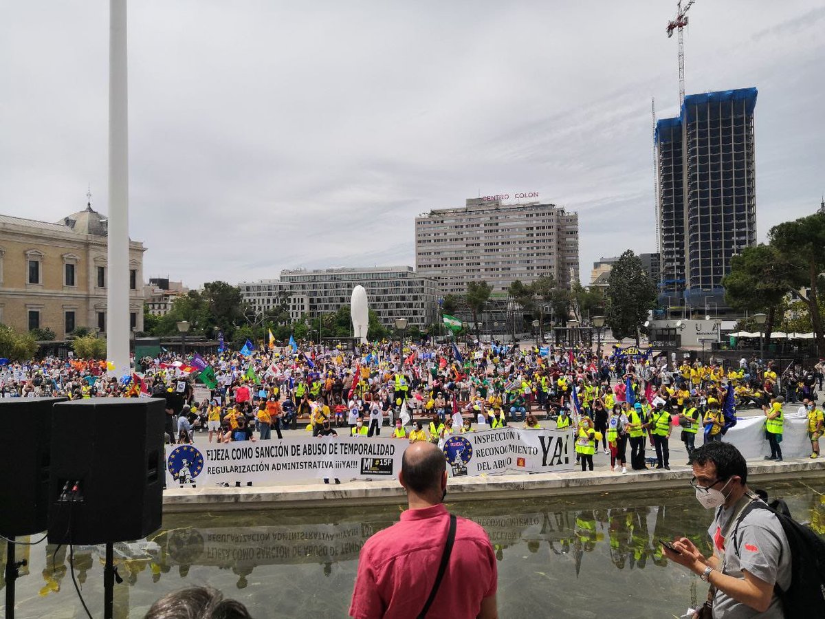 GMi15f's tweet photo. #22MayoFijezaYa #FijezaYaEsConstitucional Gran manifestación hoy en Madrid ganó la unión de todos los temporales demostrando a @miqueliceta q no vamos a parar hasta dar una solución Justa a este gran abuso cometido durante décadas xq #FijezaYaEsConstiticional @temporalescyl https://t.co/Vqy3Jc9MfZ