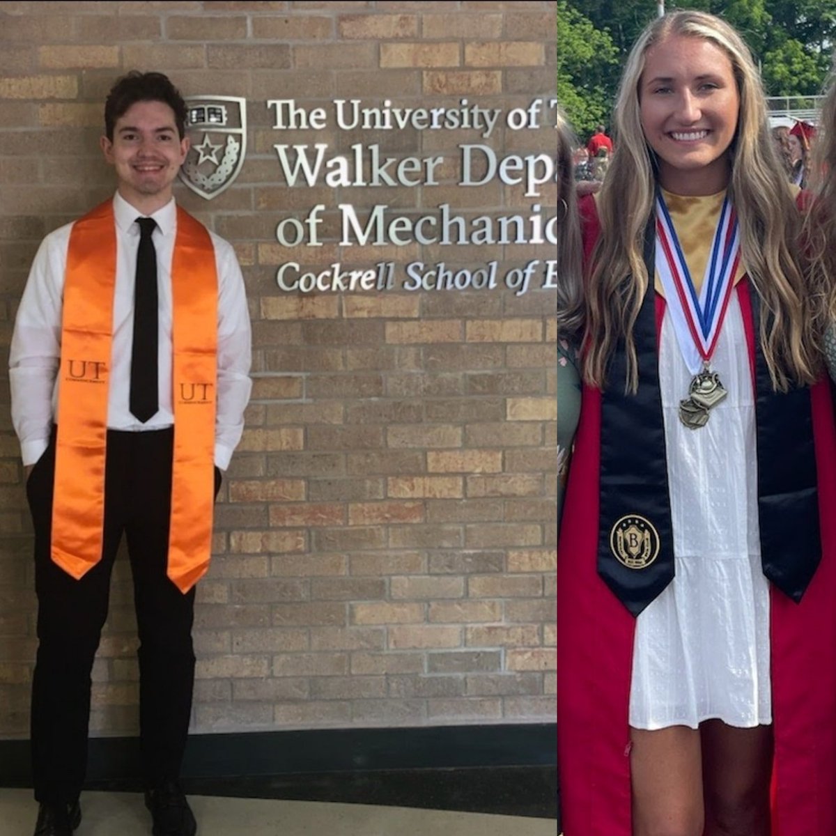 Our family temperature increased by 2 degrees today.  Congratulations to nephew <a href="/Nicholaspg22/">Nicholas Gilbert</a> for graduating from  <a href="/UTAustin/">UT Austin</a> and to niece <a href="/mckennadietz/">McKenna Dietz</a> for graduating from Daniel Boone HS!