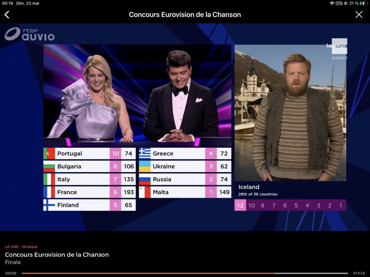 josemag1030's tweet photo. Si jamais l’Italie est disqualifié, je suggère que la victoire soit attribuée à l’Islande pour #jajadingdong  #Eurovision https://t.co/HB64BBzWF3