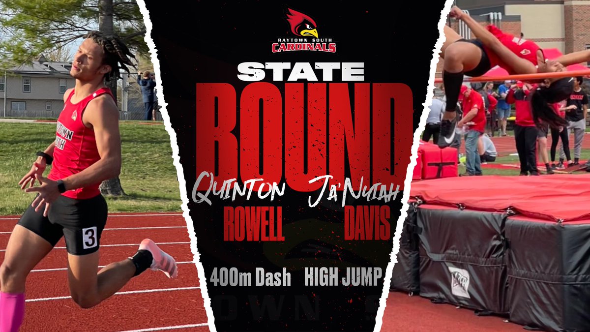 raysouth_track's tweet image. Congrats to Quinton Rowell 4th place and Ja’Nyiah Davis 2nd place! #StateBound #FastCards