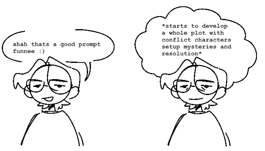 meet the artist buts just doodles of myself and how my brain works 
