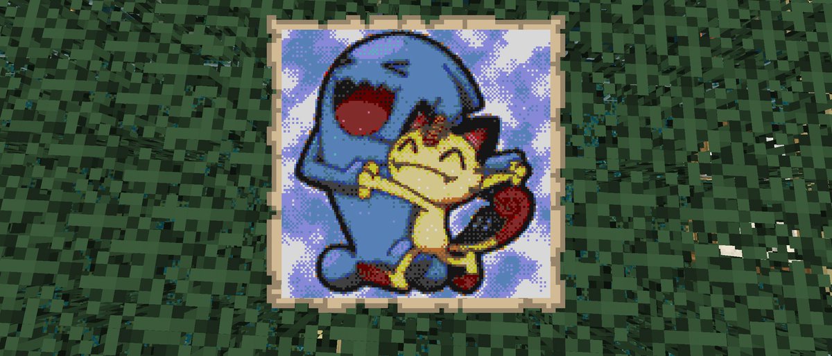 さくらもりん できました 可愛いあの子たちデース マインクラフト パンヤキモンキー 地図絵