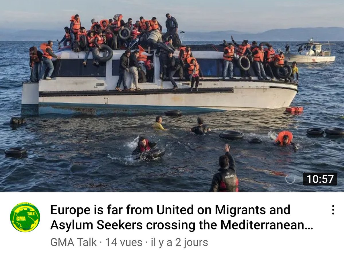 With thousands of #Migrants and #AsylumSeekers continuing to cross the Mediterranean Sea especially recently with over 6000 crossing into #Spain, it's time #Europe comes united on this matter and help Humanity.
YouTube Full Video: youtu.be/6GNvmqlTh88
✍🏾
#GMATAlk #Refugees #EU