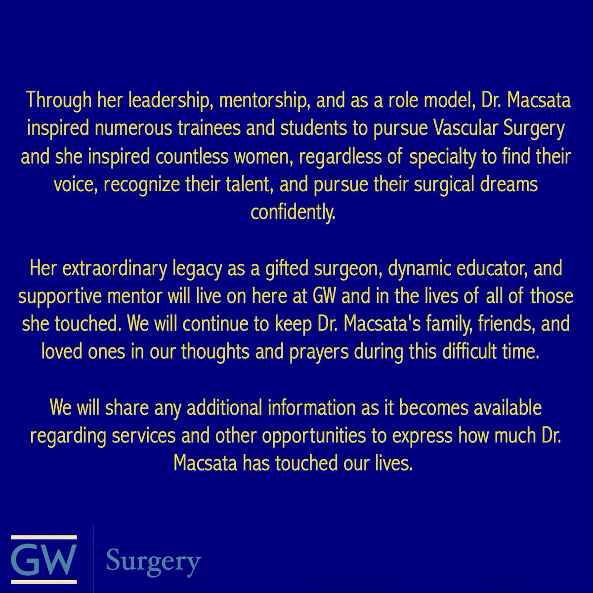 GW Surgery tweet media