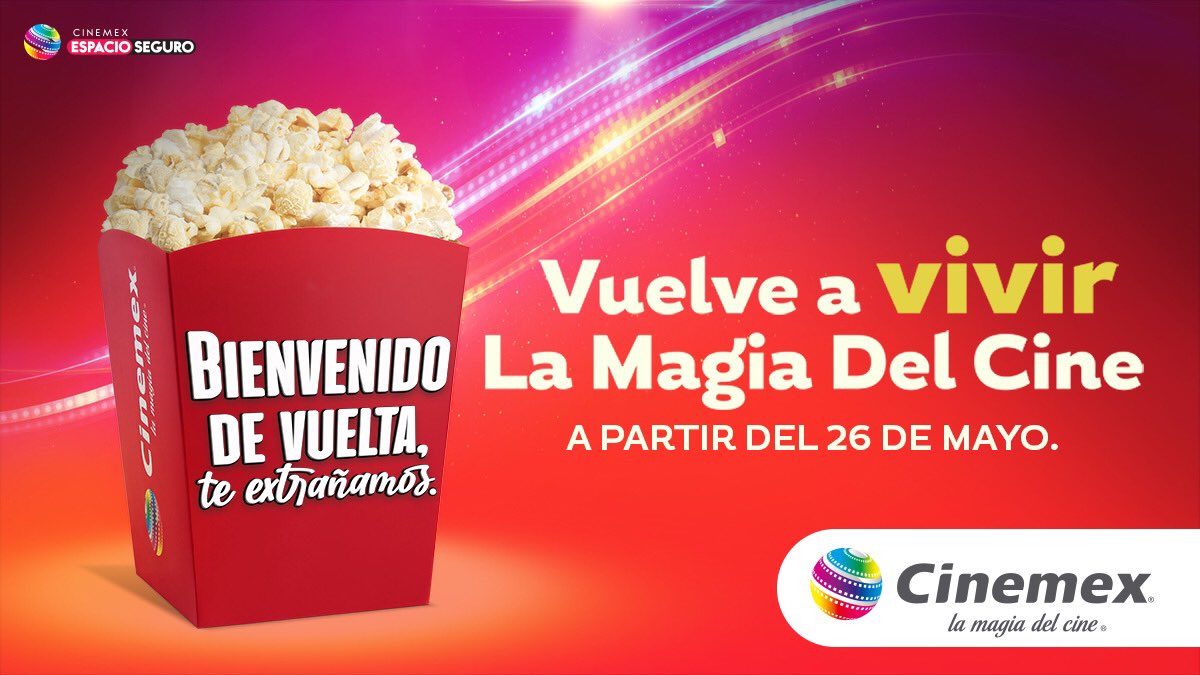 Cinemex's tweet photo. ¿Quién ya está list@?
#VuelveAVivirLaMagia 🍿🎥 https://t.co/FHCv5cnNs2