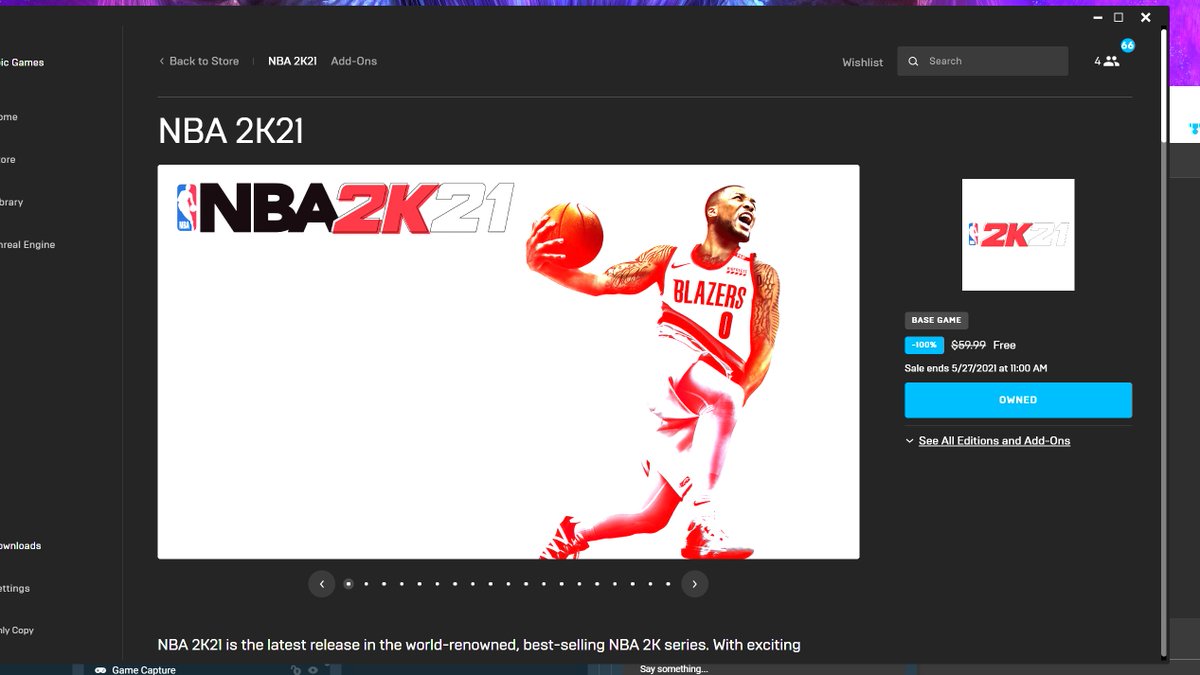 Only_Copy's tweet image. Bruh aint no way 2k21 free on PC 🤣