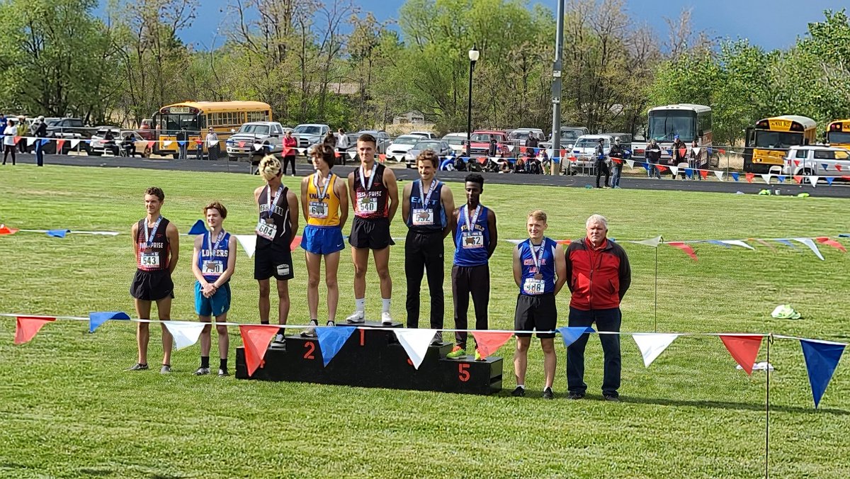 JoshHarman20's tweet photo. So proud of my nephew @ZacKnapp  who is the new Oregon 2A State Champion in the 1500 and 3000! Congrats kiddo! https://t.co/7KnFWHBHmP