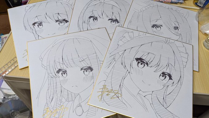 おはようございます🤗🤗

今日持っていく色紙です～! 
