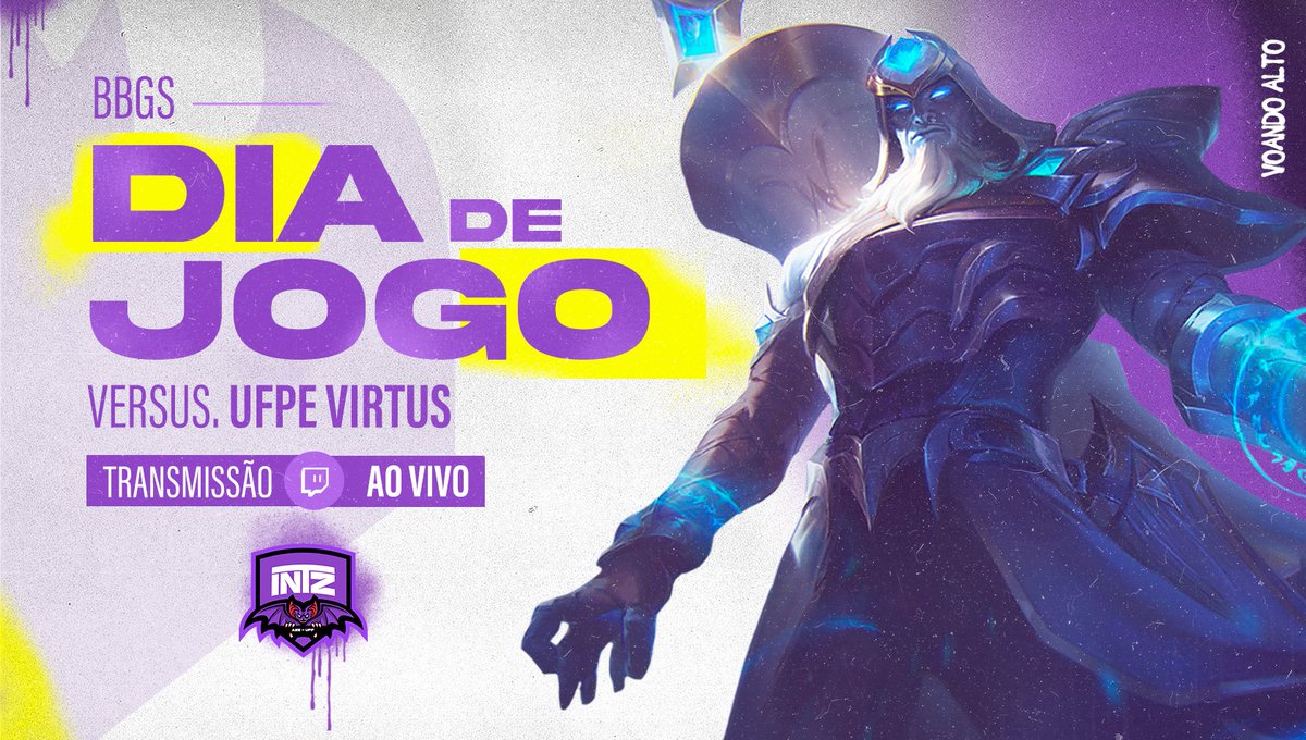 INTZA2E's tweet photo. GAMEDAY! 🔥

É hora do morcego dar os seus primeiros voos na etapa nacional do #BBGS! É HORA DE ASSUSTAR GATINHO 

🆚 @UFPEVirtus 
⏰ 22h
📺 https://t.co/4qkBcgI6t8 

Contamos com a torcida de todos e com o seu #GoINTZA2E no chat! 🦇🚀

#TmjNesseGame #MorcegosDaUFF #VoandoAlto https://t.co/anNhZxozhB