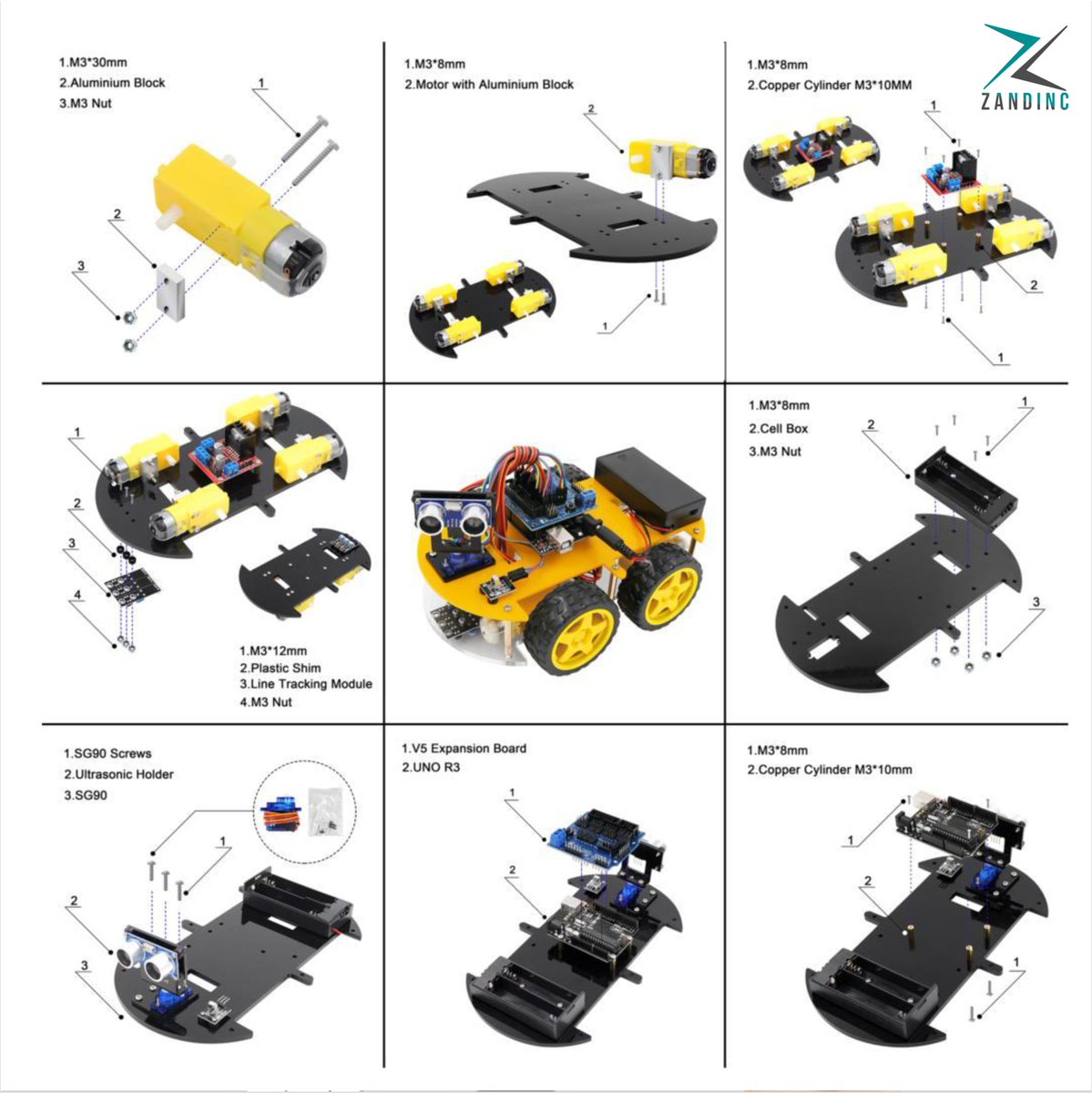 Zandinc_'s tweet photo. An integrated solution for robotics learning and made for education.
------
🛍️ https://t.co/LA7s5aoxbV
.
#zandinc #smartrobotcar #twowdchassis #chassiskit #tenlessons #code #libraries #installationmethods #smartrobotcar #obstacleavoidance #irremotecontrol #ultrasonicsensor https://t.co/xerLNe35GR