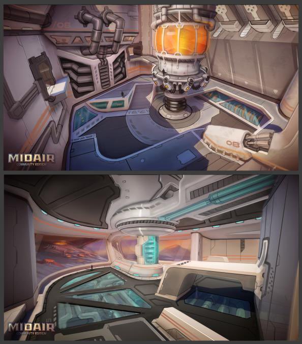 midairtwo's tweet photo. @Ajo1322 Happy #screenshotsaturday 🚀 

Concept art for an upcoming map! #ue4 #closedbeta #scifi #fpsz #tribeslegacy https://t.co/kKIQrgrSll
