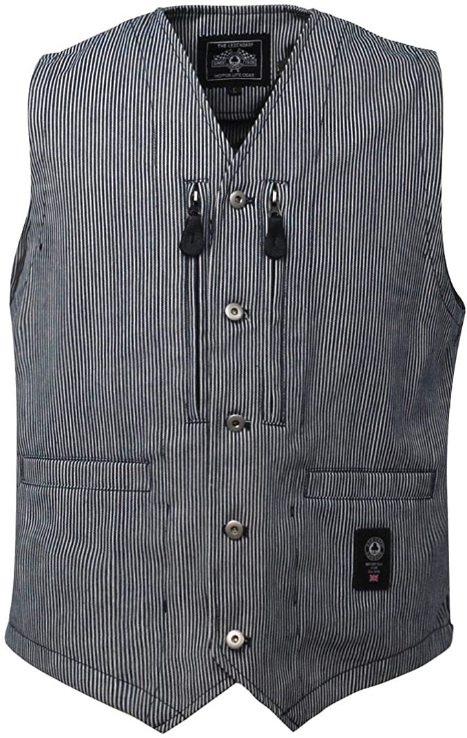 Accela バイク記事紹介 Ace Cafe London のライディングベスト ライダースからカジュアルコーデまで 汎用性の利くベストにプロテクション機能を追加 表生地はストレッチコットン アジャストベルトでウェストまわりの調整可能 背中プロテクター