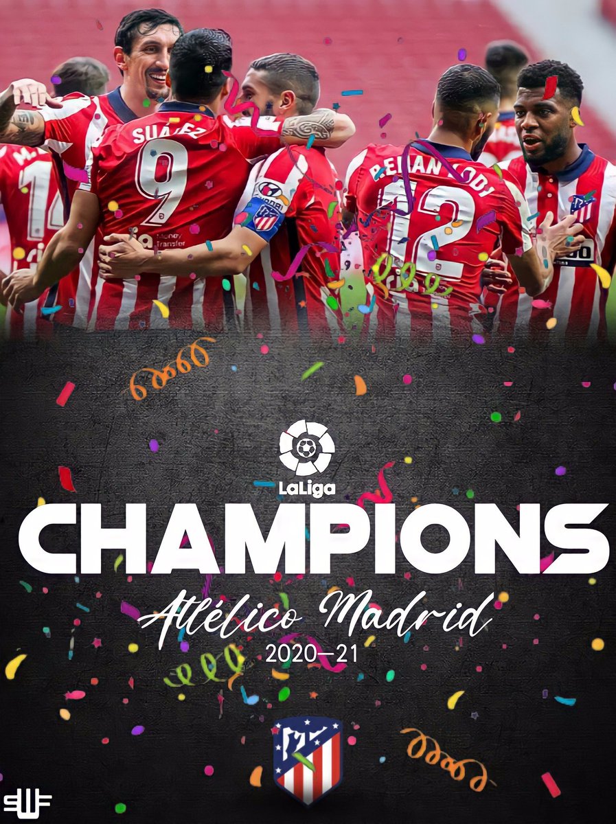 TankDreaming's tweet photo. We’re the champions！congratulations!
#LaLiga 
#Atléticode
 #Suarez https://t.co/KtiBfRUO15