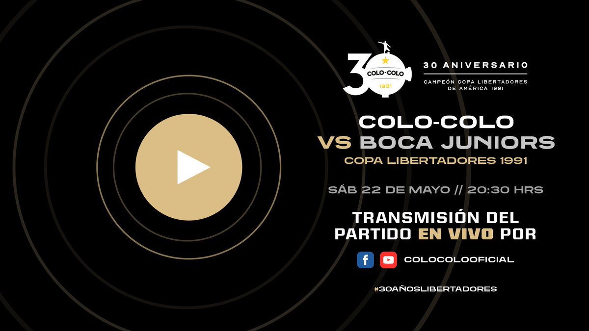 Colo Colo On Twitter En Vivo Se Cumplen 30 Anos Del Triunfo Y Clasificacion Ante Boca Juniors En Copa Libertadores 1991 Https T Co Qfamiczq1u Https T Co B1gtuxfr1j Imagenes Gentileza Mega Vamoscolocolo 30anoslibertadores