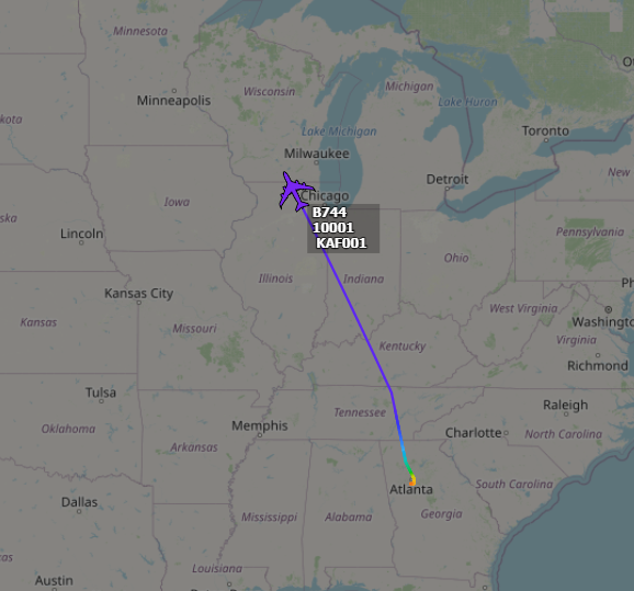 ameliairheart's tweet photo. ROKAF VIP transport carrying South Korean President Moon Jae-in departed from Atlanta, GA after President Moon visited the SK Innovation plant in Atlanta. Currently passing over Rockford, IL.
https://t.co/reP6mfBdWj
#ADSB #71BC65 https://t.co/l6khLGaadF