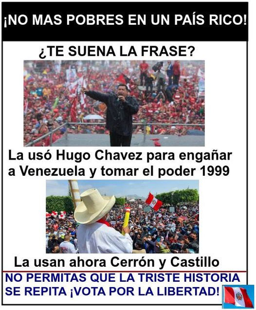 PERÚ NO MERECE TERMINAR COMO COLONIA DE NARCODICTADURA ASESINA VENEZOLANA..!