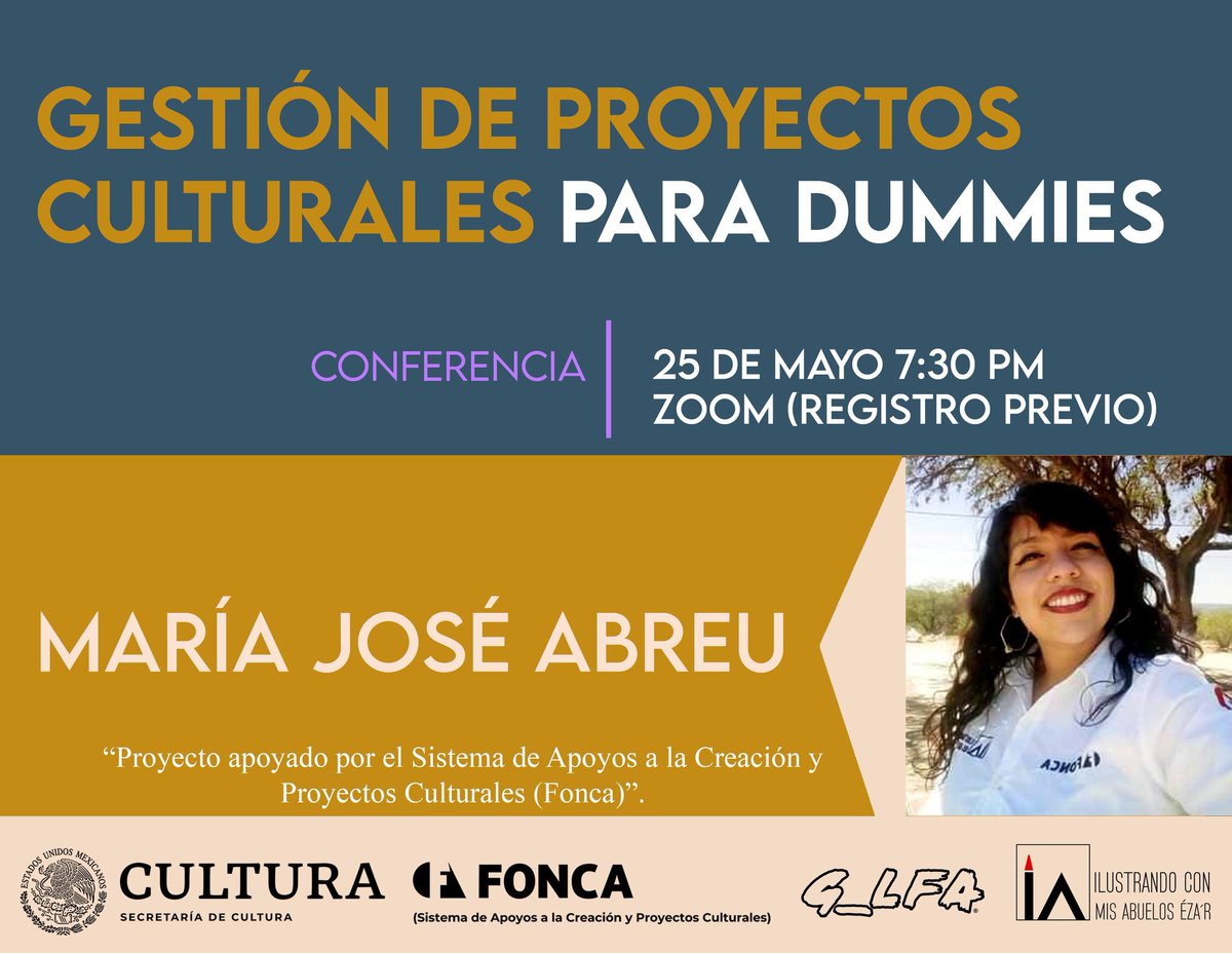 SuMajestadAbreu's tweet photo. Oigaaaan, el martes voy a dar una conferencia sobre Gestión de Proyectos Culturales para Dummies. Les voy a explicar todo lo básico que hay que saber para hacer un proyecto cultural y les voy a contar algunas anécdotas y experiencias. RT INFINITO
Registro: https://t.co/DVKhME4izO https://t.co/HU1UspcmaZ