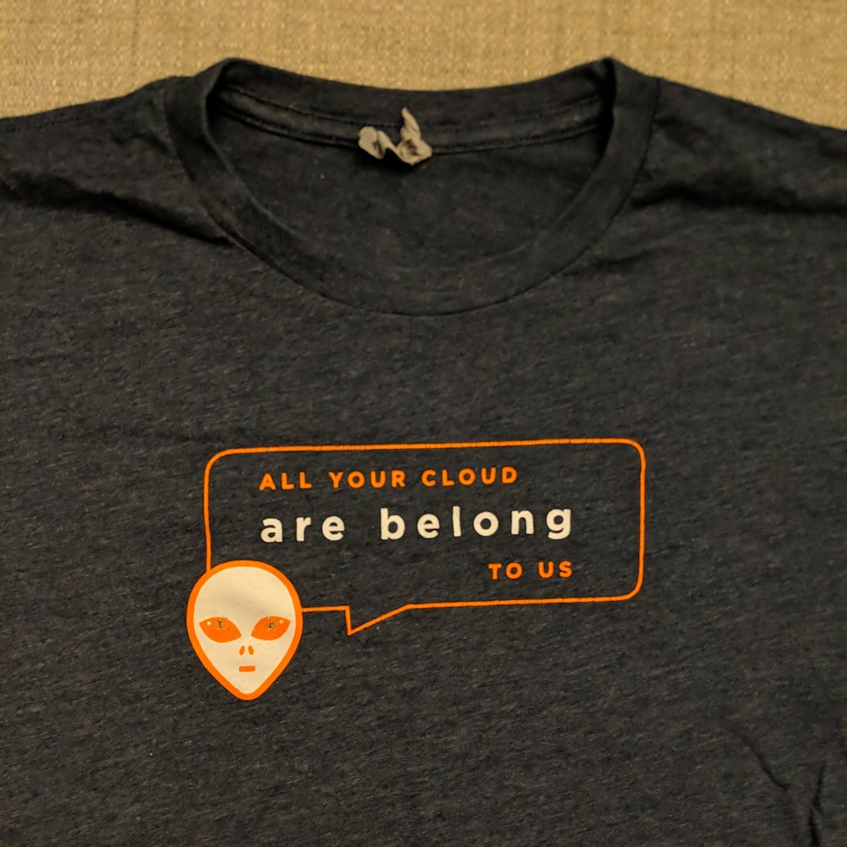 rrfrazier's tweet photo. Well...not quite #tshirtHistory #cloud https://t.co/dlFgYqFPaH