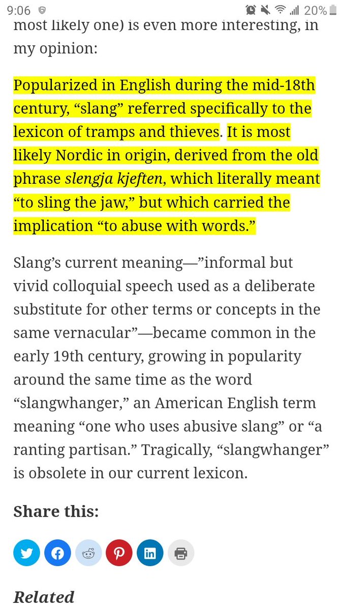 Meganrdubs's tweet photo. Who is joining me in bringing the word "slangwhanger" back? https://t.co/2eWKHDfTPX