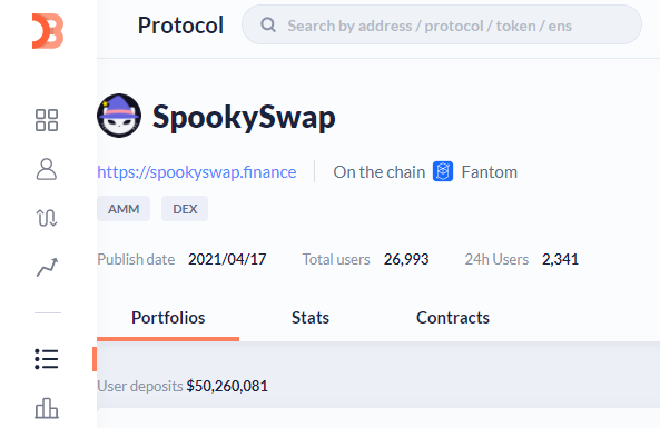 SpookySwap's tweet photo. #SpookySwap and $BOO are on @DeBankDeFi!

DeBank is a great tool to track your portfolio and compare #DeFi rates, now with more @FantomFDN projects included!

#BuildOnOpera $FTM https://t.co/9YzV6ZEiPz