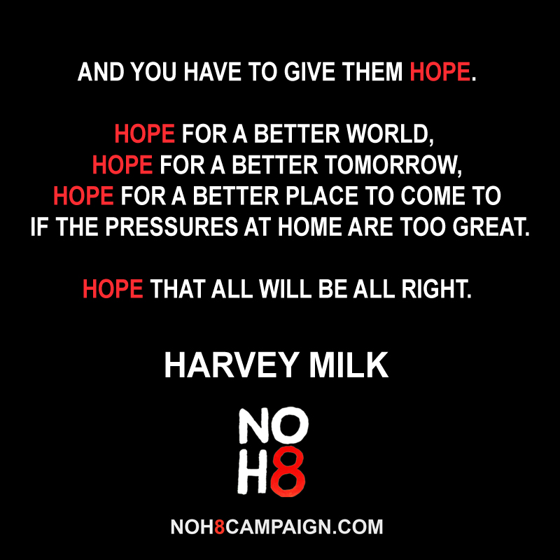 #HarveyMilkDay #NOH8