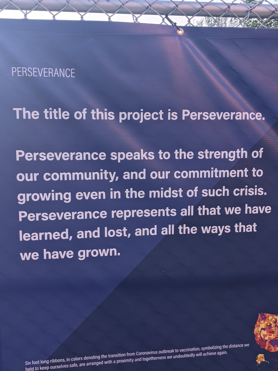 _TeachTheHeart's tweet photo. Keegan and I read the ribbons from the perseverance project at North Chicago High School. Our students have been changed by the pandemic, but the things the learned...WOW! I'm so proud to be a part!  #d187together https://t.co/OiZXkGa3pI