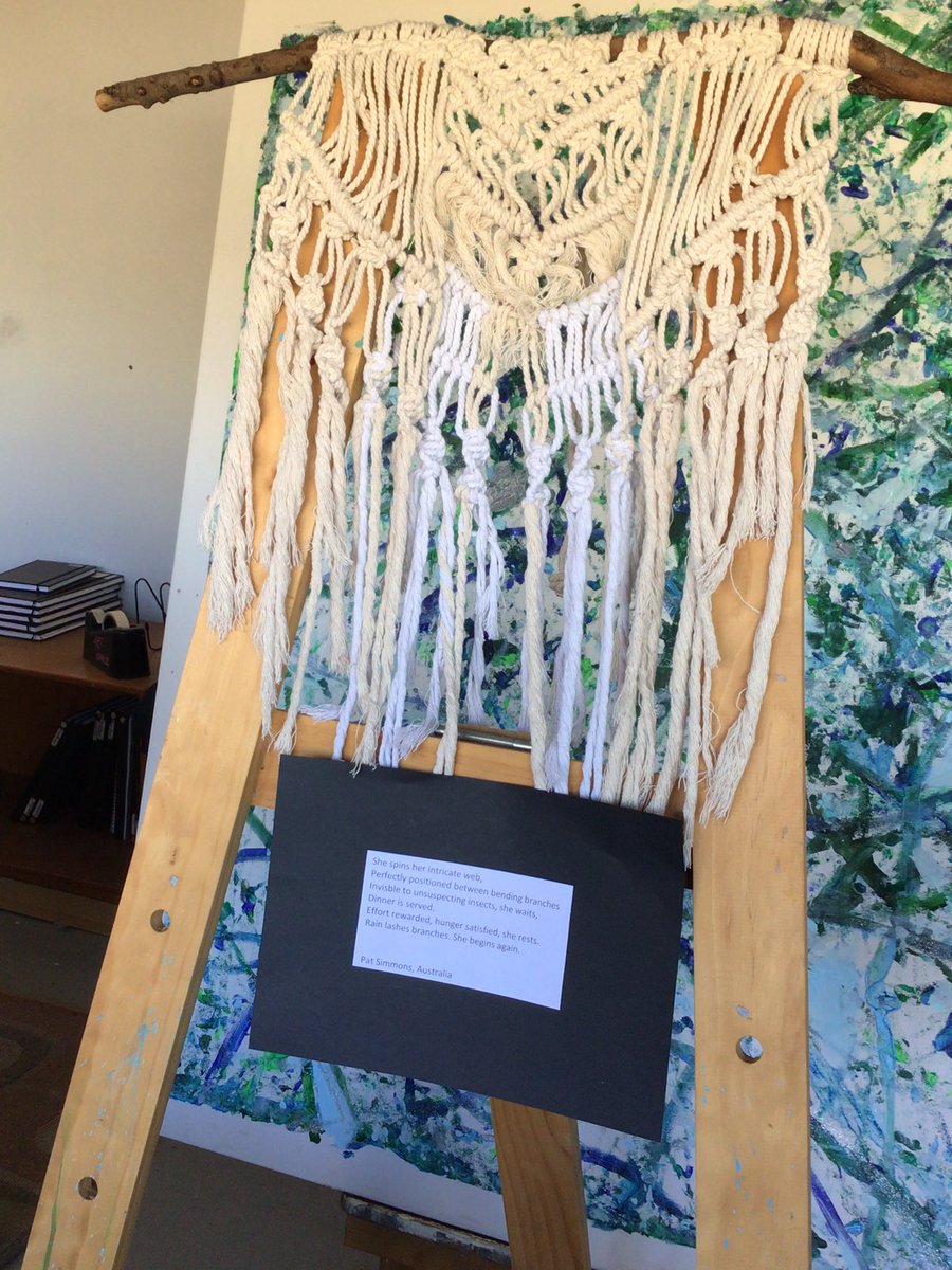 Nothing like a silent gallery to provoke thinking and engage curious minds! Various styles of poetry paired with symbolic forms of expression to kick-start our ‘How We Express Ourselves’ unit! <a href="/SophgsWaller/">Sophie Waller</a> @AnnesleySA #higherorderthinking #literature #expression