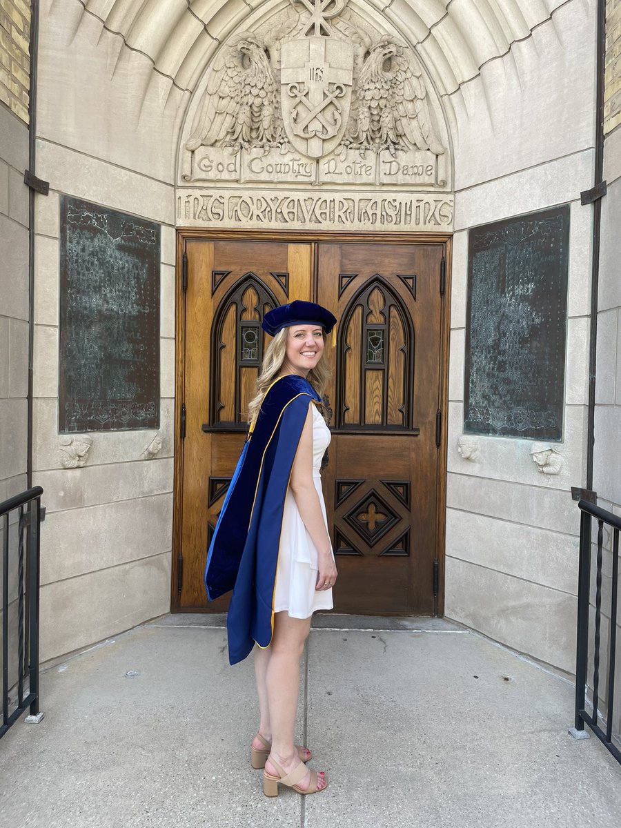 UnBWEAVable's tweet photo. Can’t believe almost 1 year ago we defended... and today we were able to walk and celebrate together. Congrats 2021 #NotreDame grads! 🎉 Now go change the world! 🌎 🧬 #PhD #science #biology #STEM #commencement #Classof2021 #researcHER #phdchat #AcademicChatter #AcademicTwitter https://t.co/KczkYxin2a