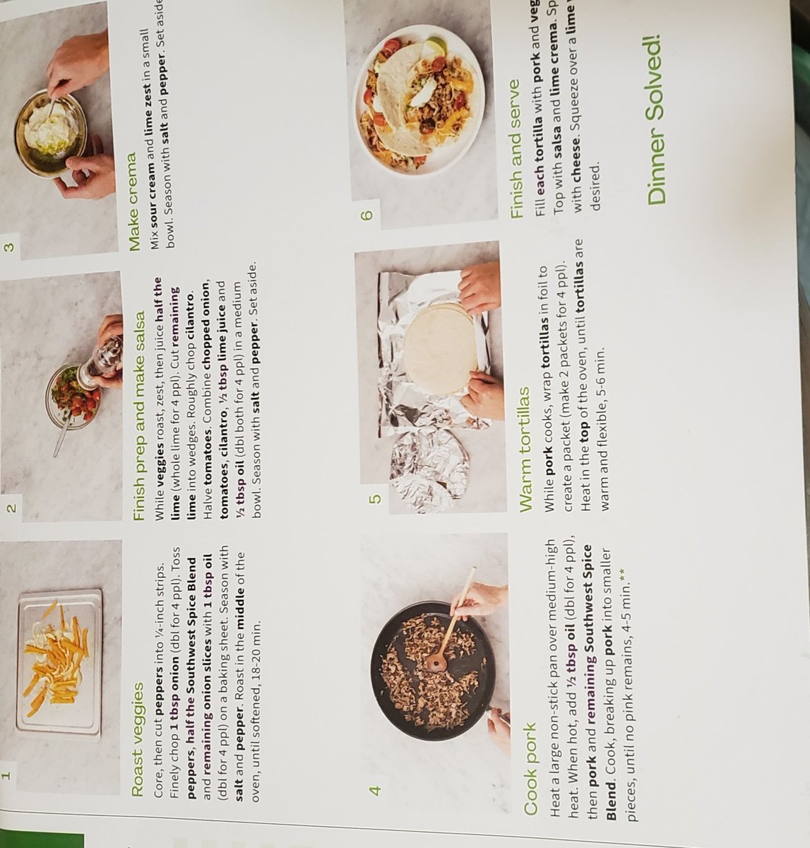 rodbstweets's tweet photo. Onto #hellofreshmeal #3. Probably our least favourite. Southwestern-Style Pork Fajitas. Had a bitter taste that couldn't be accounted for.
We'll see how next week goes.
https://t.co/gShjcgMbcD https://t.co/IE1fQOOuev