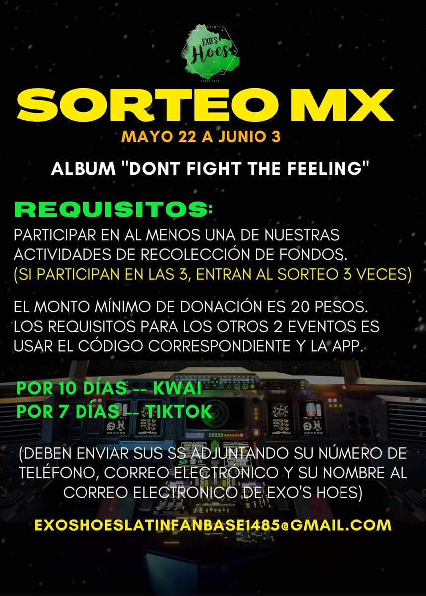 exos_hoes's tweet photo. ✨EXO-L DE MÉXICO✨
¿Quieres ganar un álbum de DFTF?

🌸Solo tienes que entrar a este enlace y seguir los pasos:👇🏼

🔗https://t.co/We27xxBRC7

🌸Compártelo con más EXO-Ls🙏🏼 todo lo recaudado será usado en los proyectos para el comeback.💪🏼💖🌸

@weareoneEXO #DONT_FIGHT_THE_FEELING https://t.co/FTlj8bwsb0