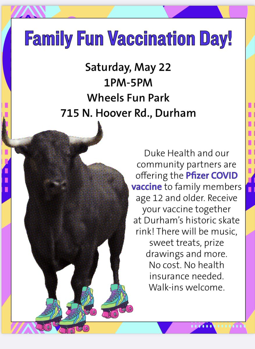 It was an amazing day of people having access to vaccines all over Durham. This was <a href="/DukeHealth/">Duke Health</a> contributing to health on a special day