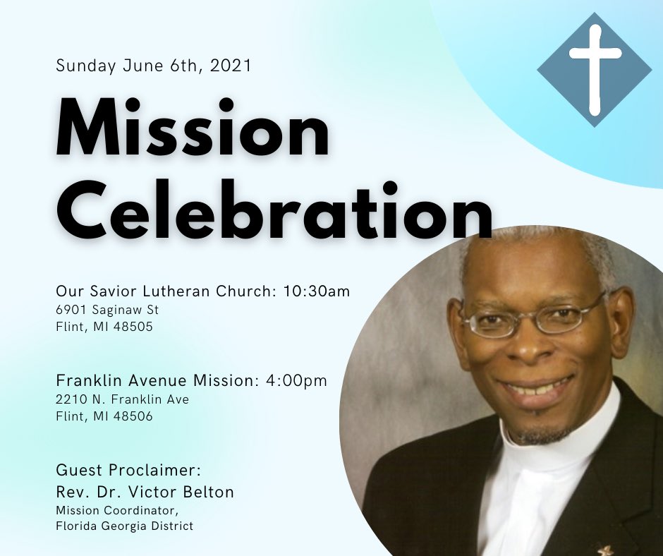 FamFlint's tweet photo. We are very excited to be joined by @pastorbelton as He proclaims God’s Word June 6th. You are invited! #Flint #Mission https://t.co/lgvCptST6b