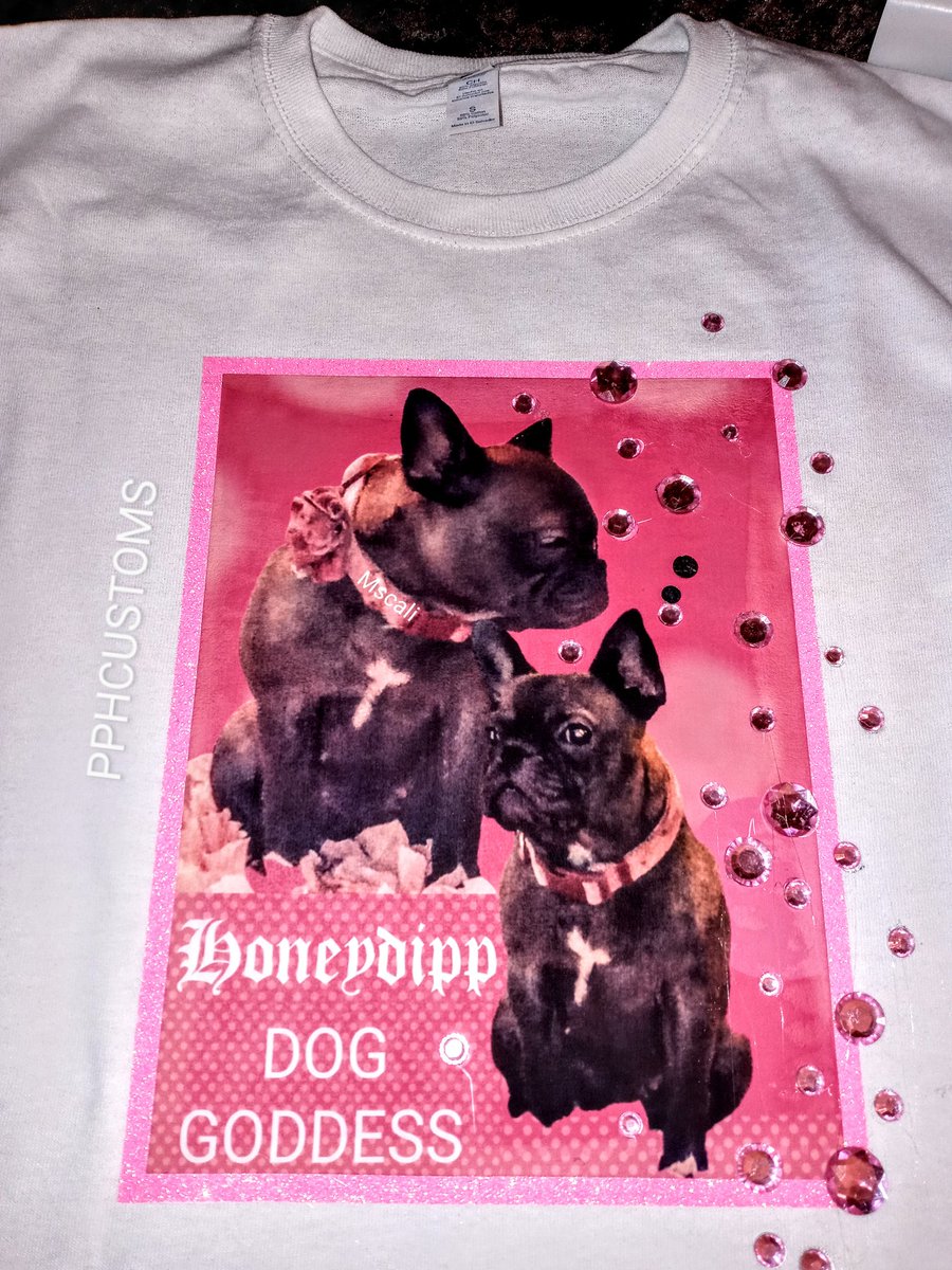 pphcustoms's tweet photo. Yes Honeydipp has her own Shirts. #honeydippfashion #pphcustoms #Mscali #Mscaliforever #doglovers #bullies #frenchbulldogs #CleanNCERT https://t.co/ysAMU2ALdZ