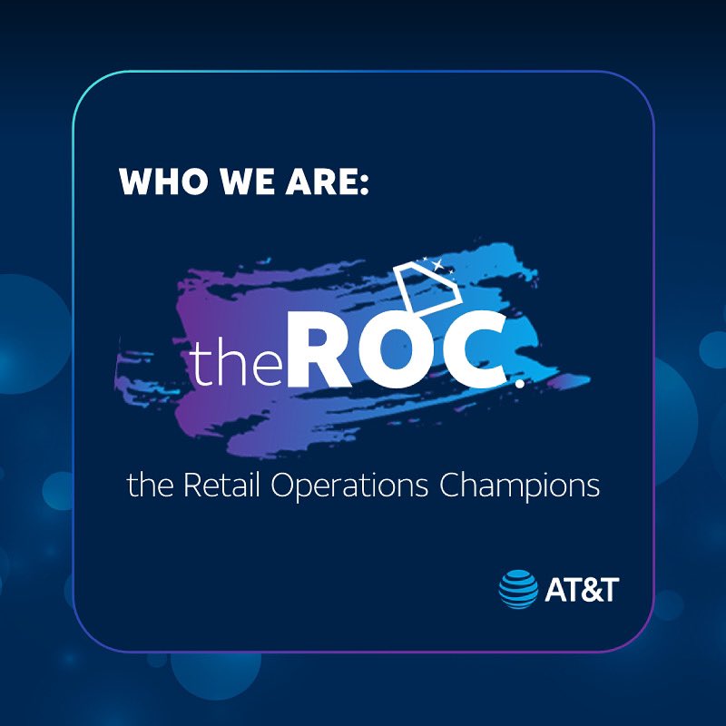 Hi there!  We are the Retail Operations Champions of AT&amp;T Retail AKA theROC. Our team is made up of smart folks across the US, and we are here to get social!