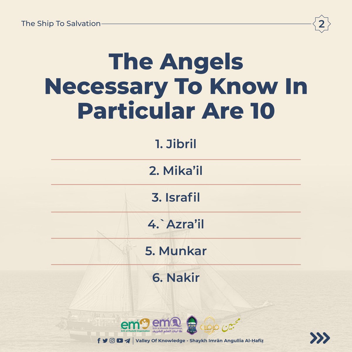 ShImranAngullia's tweet photo. The Ship To Salvation (Madhhab Shafi’i)
• Translation of Safīnah al-Najāʾ
• Author of the book : The Great Scholar Salim Ibn Sumair al-Hadrami (d. 1271 AH)

Foundations : Angels Necessary to Know https://t.co/OG7DKZvYl7