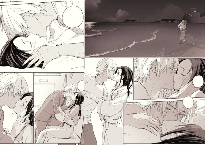 キスの日なので今まで漫画のワンシーンで描いたキス(あむあず、ふるあず) 