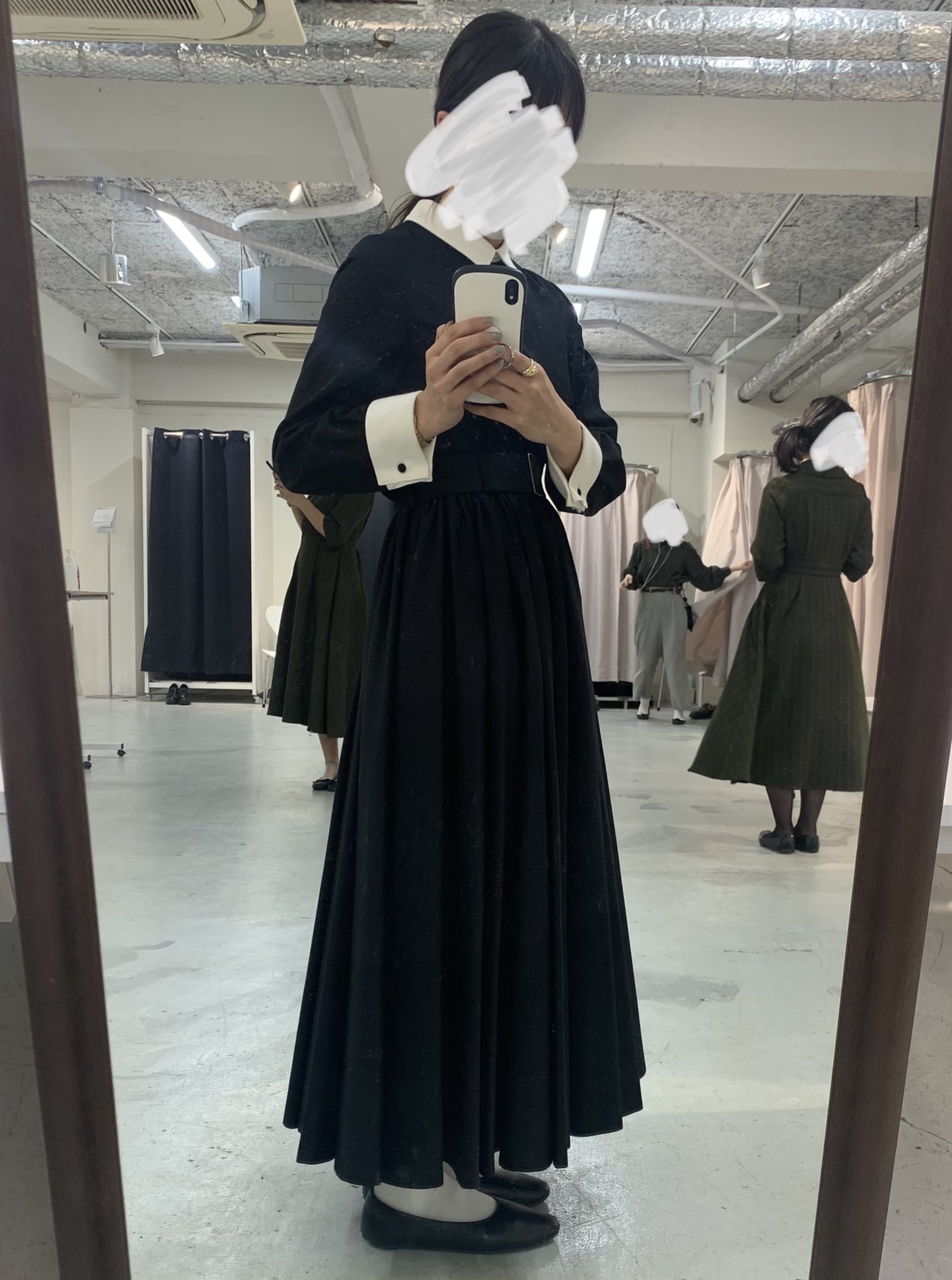 大阪スペシャル foufou THE DRESS #32 ダブルカフスバイカラー ...