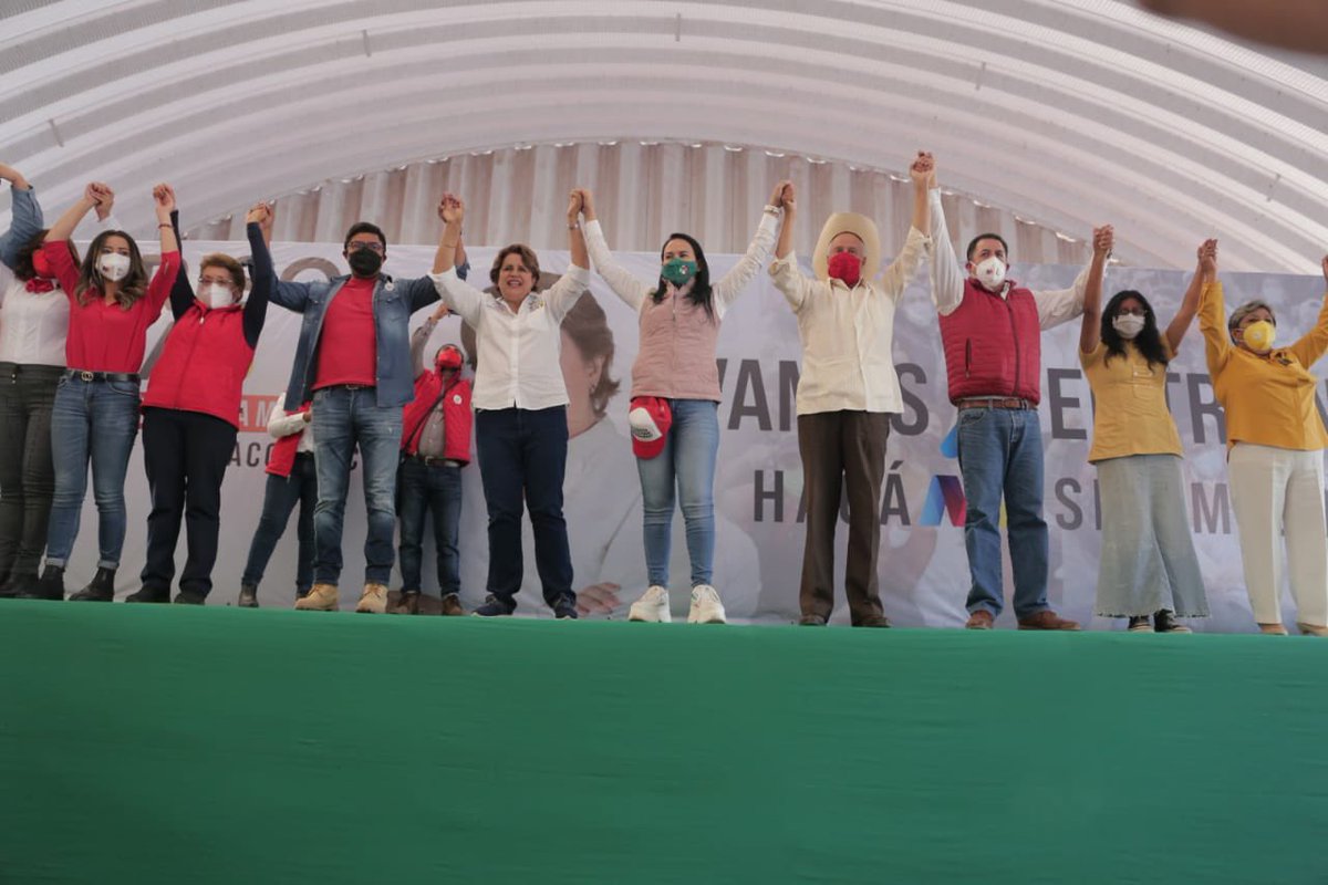AlejandraDMV's tweet photo. En el @PRI_EDOMEX condenamos y rechazamos la polarización y el encono. Los priistas creemos en la paz social, en la estabilidad política, respetamos a nuestros adversarios, creemos en la pluralidad y no destruimos. Por estas razones, estamos listos para ganar este 6 de junio!!! https://t.co/Tp7wto1RQE