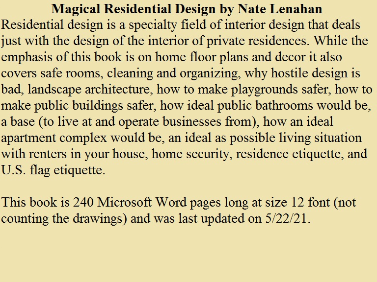 Nate Lenahan (@natescribs) on Twitter photo To buy my book Magical Residential Design email me at SurvivalPartyStore@gmail.com and then I will give you my address and then mail me $10 and I will email you a digital copy of the book. It’s not on Amazon because they’re too greedy with fees. To buy my book Magical Residential Design email me at SurvivalPartyStore@gmail.com and then I will give you my address and then mail me $10 and I will email you a digital copy of the book. It’s not on Amazon because they’re too greedy with fees.