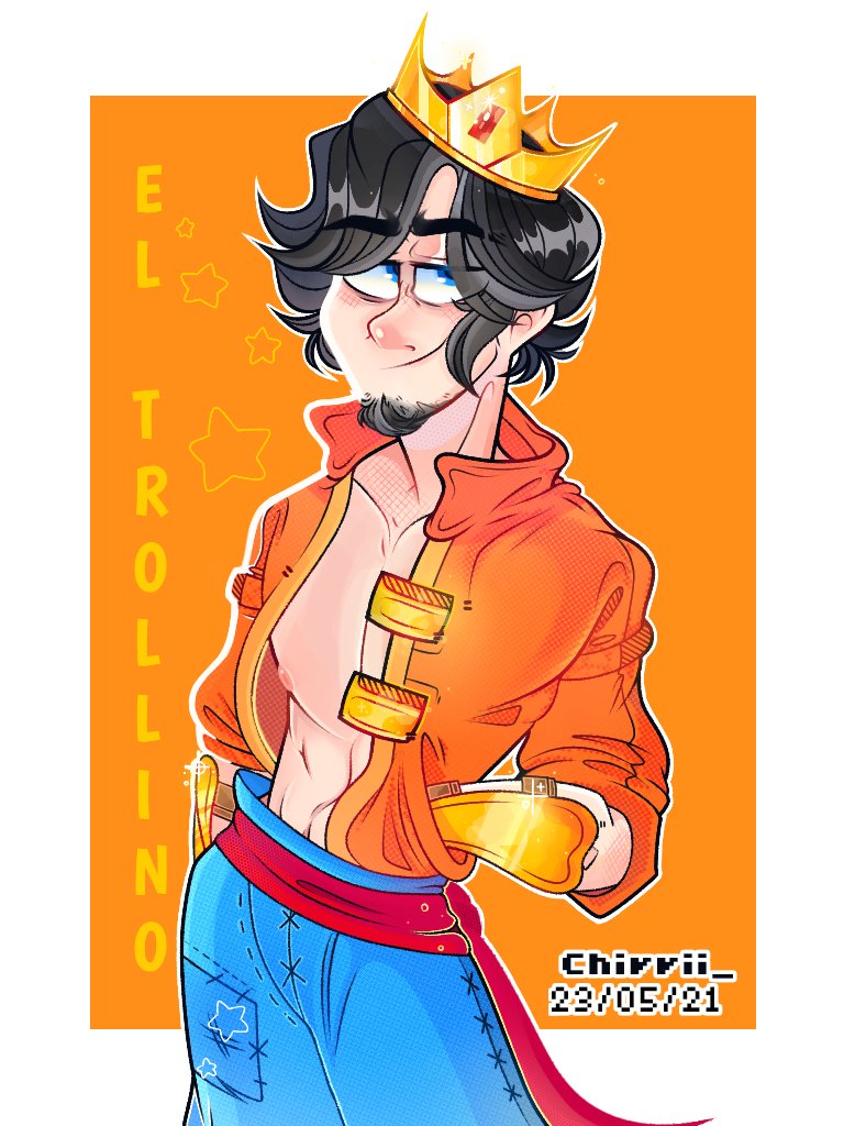 Chirrii_'s tweet photo. Vengo a traer a nuestro
✨Rey✨
Por sus #8añossiendotrolliners 
Felicidades,,Felicidades WuapoOO <3 
Tarde lo c- https://t.co/6vT6TAF1OE