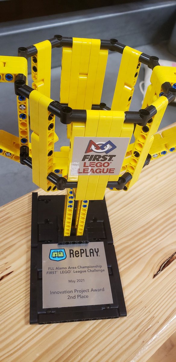 This amazing team right here came home with this trophy and an invitational ticket to compete at the Texas Cup at the Alamodome! Way to go Brilliant Bulldogs! #proudFLLcoach <a href="/AesBulldogs/">AESBulldogs</a> <a href="/BanderaISD/">Bandera ISD</a> <a href="/AdvancedBandera/">Bandera Advanced Academics</a>